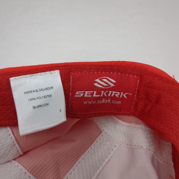 Selkirk 5 Panel Cap Red One Size Adjustable Breathable Lightweight Polyester - Picture 8 of 8